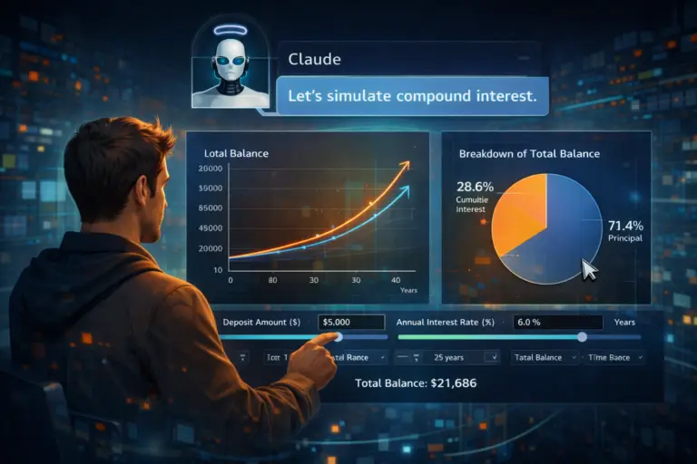 Claude génère des graphiques interactifs